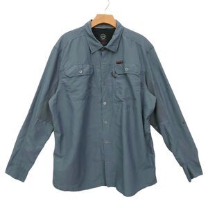 Wrangler ATG Shirt Mens XL Regular Fit Roll Tab Sleeve Vented Work Outdoor